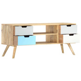 Szafka pod TV, 110 x 35 x 48 cm, lite drewno mango vidaXL