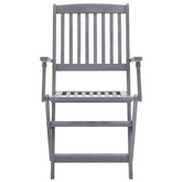 vidaXL Składane krzesła ogrodowe, 2 szt., z poduszkami, akacjowe