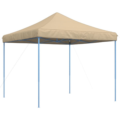 Składany namiot imprezowy typu pop-up, beżowy, 292x292x315 cm