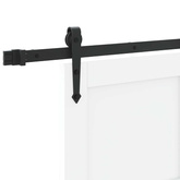 Drzwi przesuwne ORKDAL 83 x 202 cm Lite drewno sosnowe Biały
