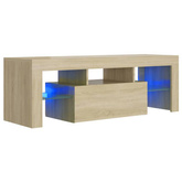 vidaXL Szafka pod TV z oświetleniem LED, dąb sonoma, 120x35x40 cm wariant 4