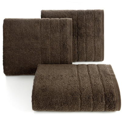 Ręcznik Dali ciemnobrązowy 70x140