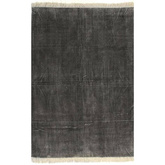 vidaXL Dywan typu kilim, bawełna, 120 x 180 cm, antracytowy