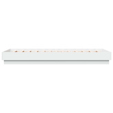 Łóżko z ramą z LED Biały 80 x 200 cm Drewno inżynieryjne