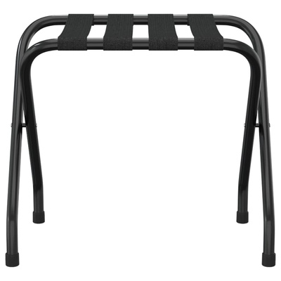 Stojak na bagaż, czarny, 56x40x49 cm