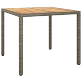 vidaXL 3-cz. zestaw mebli ogrodowych z poduszkami, szary rattan PE model standard