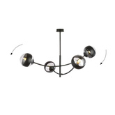 Lampa sufitowa  HUNTER 4 BLACK/STRIPE