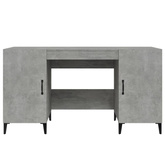 vidaXL Biurko, szarość betonu, 140x50x75 cm, materiał drewnopochodny wariant 7