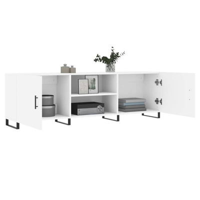 vidaXL Szafka pod TV, biała, 150x30x50 cm, materiał drewnopochodny model standard