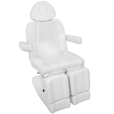 Fotel kosmetyczny elektr. Azzurro 708AS pedi 3 siln. biały 109095