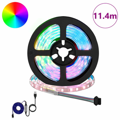 Taśma LED 12 pcs Czarny i przezroczysty 950 mm Miedź i plastik