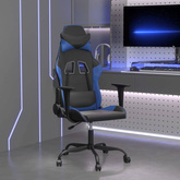 vidaXL Fotel gamingowy, czarno-niebieski, sztuczna skóra wariant 5