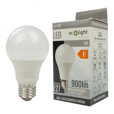 Żarówka LED E27 9W 900lm barwa neutralna