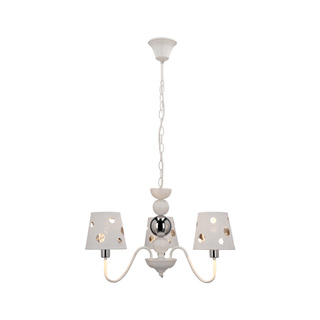 Żyrandol biały lampa wisząca 3xE14 Batley Ledea 50203109