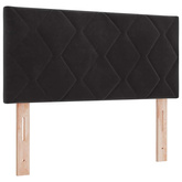 Zagłówek Czarny 90 cm Aksamit