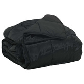 Letni Kołdra Czarny 135 x 200 cm Satyna i Mikrofibra