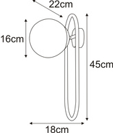 Kinkiet K-4964 z serii FINESTRA