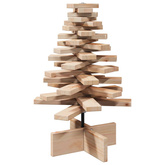 Drewniana choinka do udekorowania, 60 cm, lite drewno sosnowe