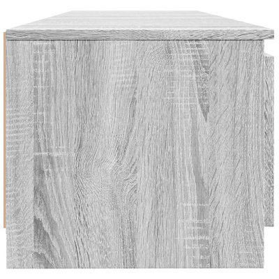 vidaXL Szafka pod TV, z LED, szary dąb sonoma, 140x40x35,5 cm
