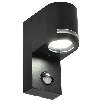 Ogrodowa oprawa elewacyjna, kinkiet z czujnikiem ruchu VIRA 1 SENSOR GU10 czarny IP54 EDO777376 EDO Solutions