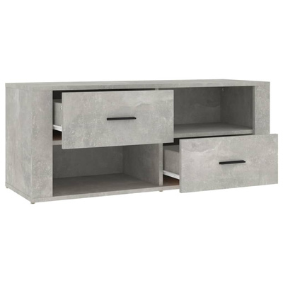 vidaXL Szafka pod TV, szarość betonu, 100x35x40 cm