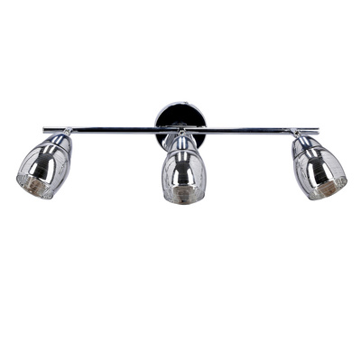 Lampa sufitowa MILTON listwa ze szklanymi kloszami regulowana 3-punktowa do kuchni