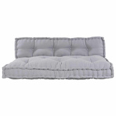 Poduszka do sofy paletowej 2 pcs Szary 120 x 80 x 38 cm tkanina