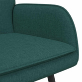 Sofa dwuosobowa Ciemnozielony 115 x 61 x 87 cm tkanina