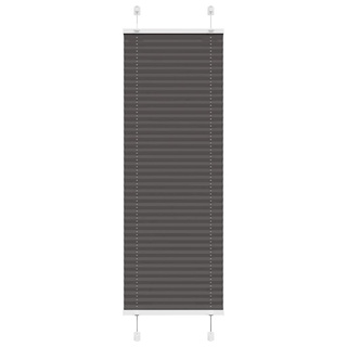 Roleta plisowana czarna 45x150 cm Szerokość tkaniny 44,4cm