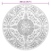 vidaXL Dywan na zewnątrz, różowy, Ø200 cm, PP