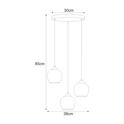 Lampa wisząca K-5601 z serii ABRO
