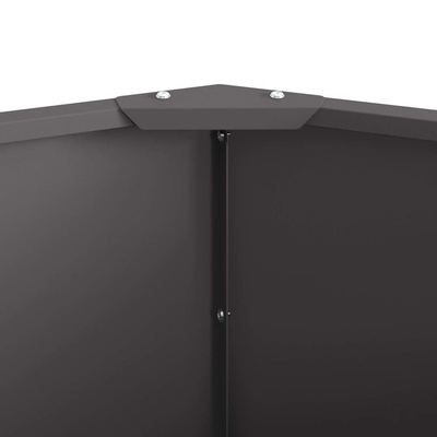 Donica Czarny 60 x 60 x 35 cm Stal