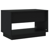 vidaXL Szafka pod TV, czarna, 70x41x44 cm, materiał drewnopochodny