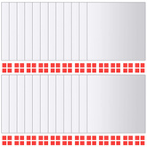 Płytki lustrzane, 48 szt., kwadratowe, szklane