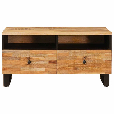 Stolik kawowy Brązowy 80 x 54 x 40 cm Drewno z mango