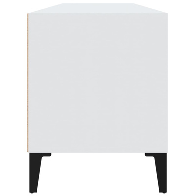 vidaXL Szafka pod TV, biała, 100x34,5x44,5 cm, materiał drewnopochodny