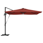 Parasol Roma Czerwony 286 x 284 x 270 cm Aluminium i Poliester