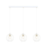 Lampa wisząca GINO 3 WHITE/GOLD