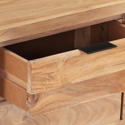 vidaXL Szafka pod TV, 120x30x42 cm, drewno akacjowe, naturalna krawędź