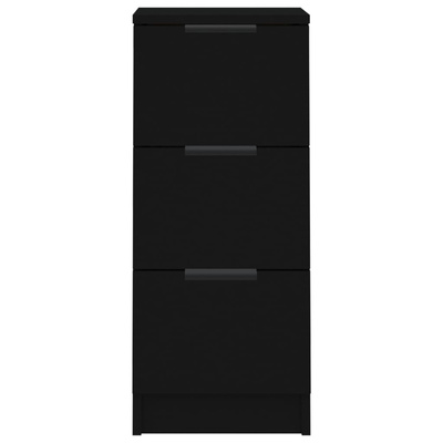 Szafka, czarna, 30x30x70 cm, materiał drewnopochodny