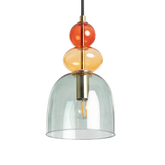 Lampa Wisząca Szklana Zielona E14 15cm L Abruzzo Koloreno