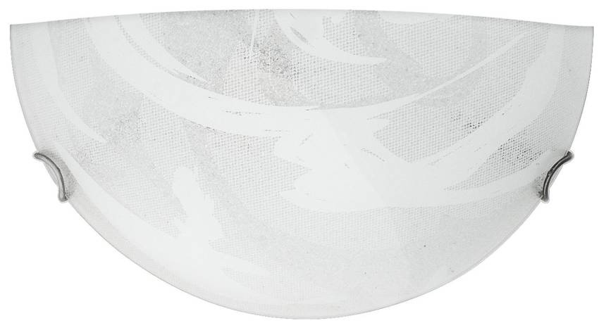 Plafon szklany szaro-biały lampa ścienna 60W E27 Lunar Candellux 11-95148