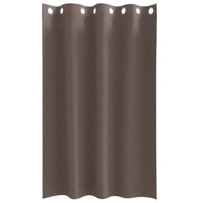 Firany blackout z kółkami 2 pcs Ciemny brąz 175 x 140 cm