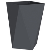 Donica 2 pcs Antracyt 50 x 50 x 75 cm Stal