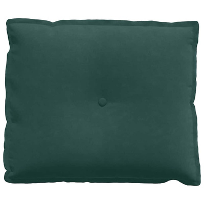 Poduszka na plecy Ciemna zieleń 60 x 50 cm Tkanina sztruksowa