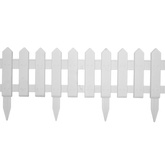 Obrzeża trawnikowe, 25 szt., białe, 10 m, PP