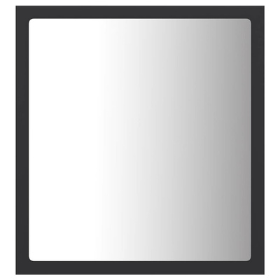 vidaXL Lustro łazienkowe LED, szare, 40x8,5x37cm, akryl