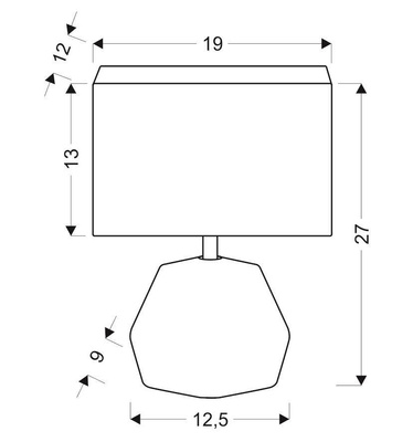 Lampa biurkowa gabinetowa jasno szara Animi Candellux 41-79930