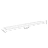 vidaXL Podwyższona donica gabionowa, galwanizowana stal, 800x100x20 cm