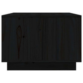 Stolik kawowy, czarny, 80x50x35 cm, lite drewno sosnowe